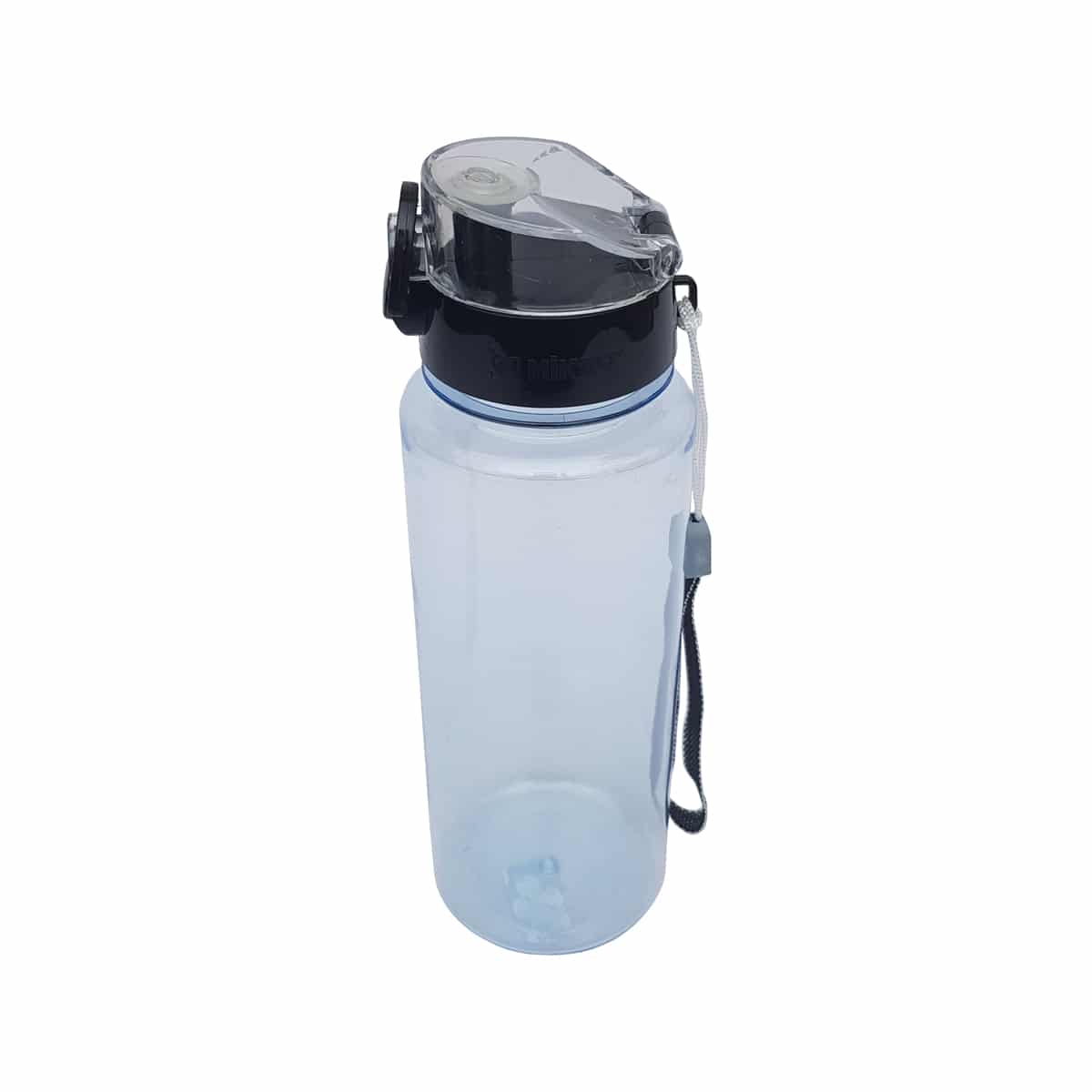 Sticla de apa 600 ml, cu buton de deschidere, Negru