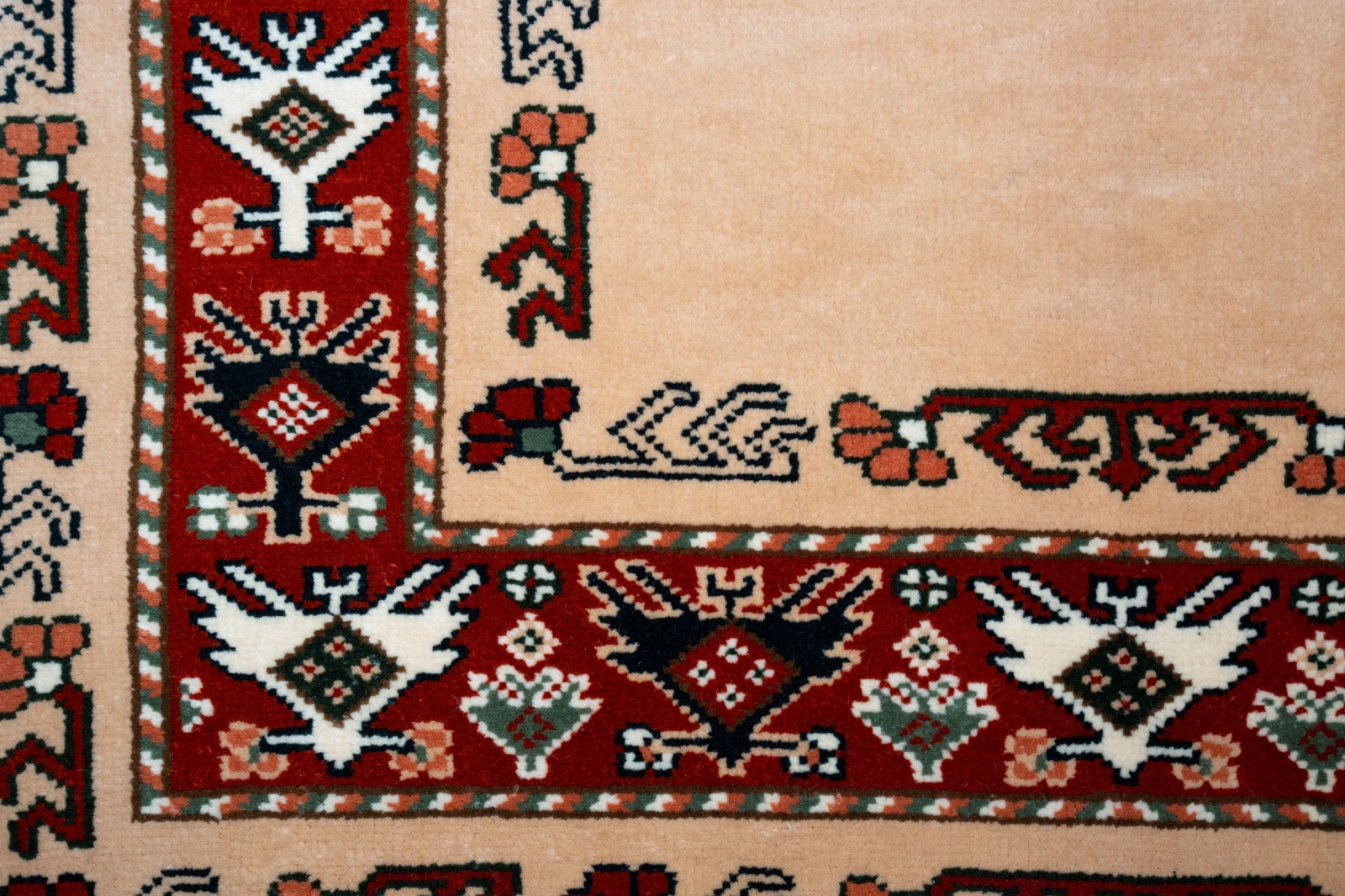 Covor manual turcesc, OZELER din lana pe urzeala de lana, 250.000 noduri/m², 189 x 123 cm - imagine 2