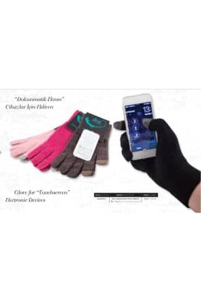 Manusi Glove Workshop din lana pentru Touchscreen, Unisex, Roz - imagine 2