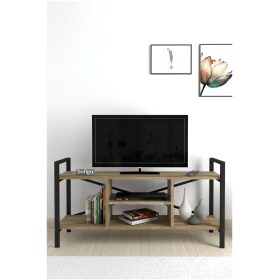 Stand TV Bofigo, 3 rafturi, pal/metal, pin