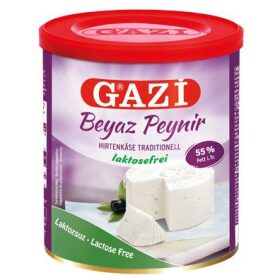 Brânză alba (feta) fără lactoză 55%, Gazi